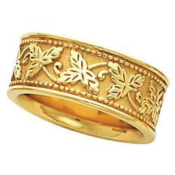 14K Yellow Gold Fancy Bandyellow 