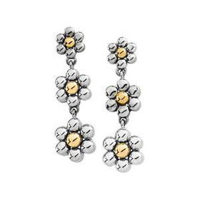 14K Two Tone Gold Metal Fashion Earringstwo 