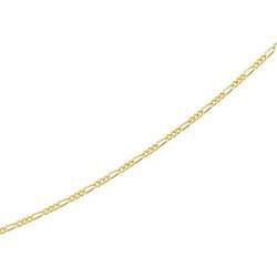 14K Yellow Gold Solid Figaro Chain - 24 inchesyellow 