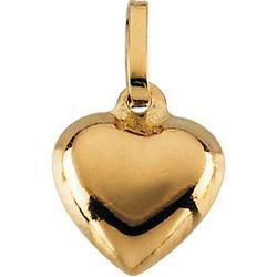 14K Yellow Gold Children's Puffed Heart Pendantyellow 