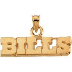 14K Yellow Gold Buffalo Bills Pendantyellow 