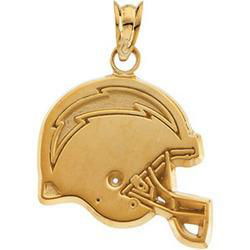 14K Yellow Gold San Diego Chargers Pendantyellow 