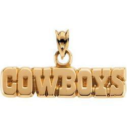 14K Yellow Gold Dallas Cowboys Pendantyellow 