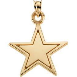 14K Yellow Gold Dallas Cowboys Pendantyellow 