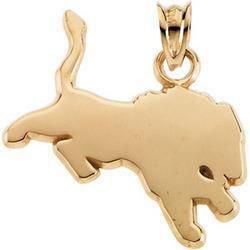 14K Yellow Gold Detroit Lions Pendantyellow 