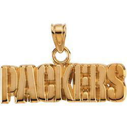 14K Yellow Gold Green Bay Packers Pendantyellow 