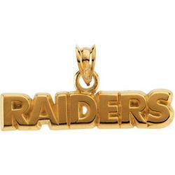 14K Yellow Gold Oakland Raiders Pendantyellow 