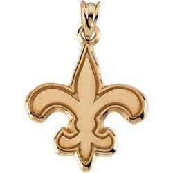 14K Yellow Gold New Orleans Saints Pendantyellow 