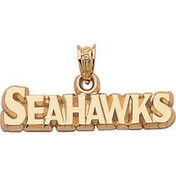 14K Yellow Gold Seattle Seahawks Pendantyellow 