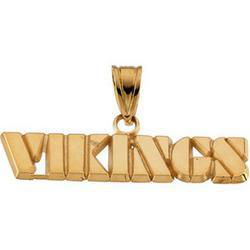 14K Yellow Gold Minnesota Vikings Pendantvikings 