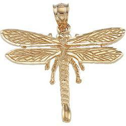 14K Yellow Gold Dragonfly Pendantyellow 