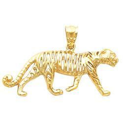 14K Yellow Gold Tiger Pendantyellow 