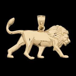 14K Yellow Gold Lion Pendantyellow 