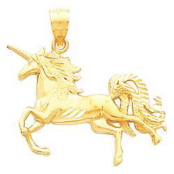 14K Yellow Gold Unicorn Pendantyellow 