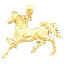 14K Yellow Gold Horse Pendantyellow 