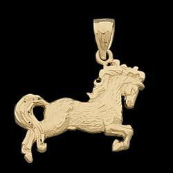 14K Yellow Gold Horse Pendantyellow 
