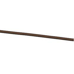 Sterling Silver Mocha Rubber Necklace - 16 inchessterling 