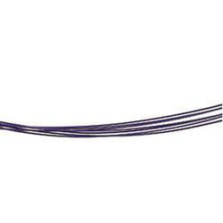 Stainless Steel 7 Row Dark Purple Coated Cable Chain With 14K Yellow Gold Clasp - 16 inchesstainless 