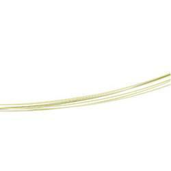 7 Row Light Green Cable Coated Chain With 14K Yellow Gold Clasp - 16 inchesrow 