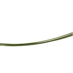 7 Row Dark Green Coated Cable Chain With 14K Yellow Gold Clasp - 16.00 inchesrow 