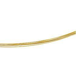 7 Row Metallic Gold Coated Cable Chain With 14K Yellow Gold Clasp - 16.00 inchesrow 