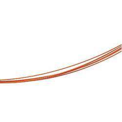 7 Row Orange Coated Cable Chain With 14K Yellow Gold Clasp - 18.00 inchesrow 