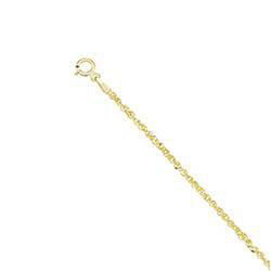 14K Yellow Gold Sparkling Singapore Chain - 18.00 inchesyellow 