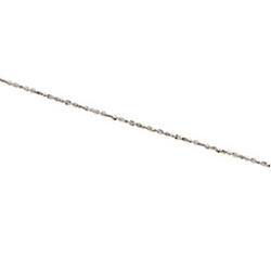 14K White Gold Flat Link Chain - 20.00 incheswhite 
