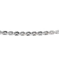 14K White Gold Paillettes Chain - 18 incheswhite 