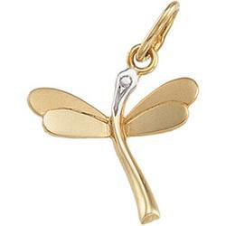 14K Yellow Gold Dragon Fly Pendantyellow 