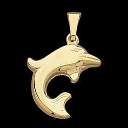 14K Yellow Gold Dolphin Pendantyellow 
