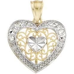 14K Yellow Gold Heart Pendantyellow 