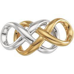 14K Yellow Gold Interwoven Slide (Electro)yellow 