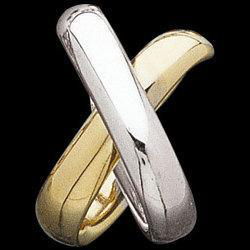 14K Two Tone Gold Pendant Slidetwo 