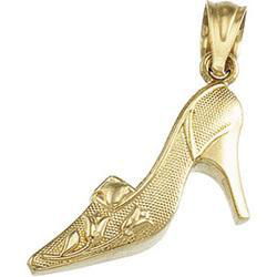 14K Yellow Gold Shoe Pendantyellow 
