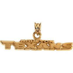 14K Yellow Gold Pendant Houston Texansyellow 