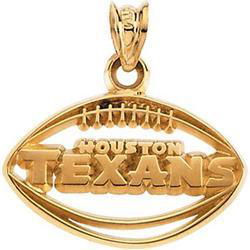 14K Yellow Gold Pendant Houston Texans Footballyellow 
