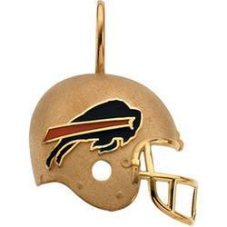 14K Yellow Gold Buffalo Bills Enamel Helmet Pendantyellow 