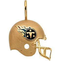 14K Yellow Gold Tennessee Titans Enamel Helment Pendantyellow 