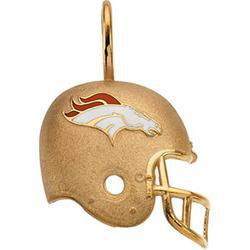 14K Yellow Gold Denver Broncos Enamel Helment Pendantyellow 