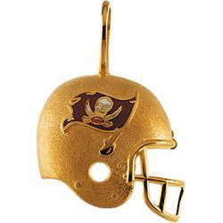 14K Yellow Gold Tampa Bay Buccaneers Enamel Helment Pendantyellow 