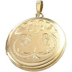 14K Yellow Gold Round Locketyellow 
