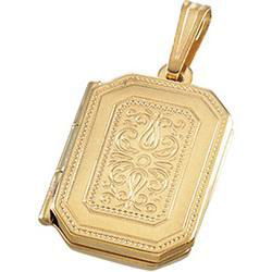 14K Yellow Gold Rectangle Locketyellow 