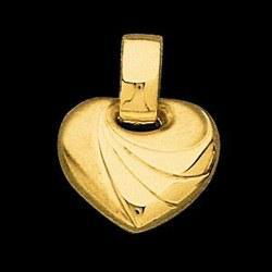 14K Yellow Gold Heart Design Pendantyellow 
