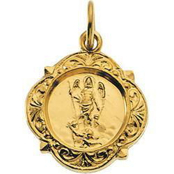 14K Yellow Gold St. Raphael Medalyellow 