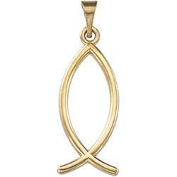 14K Yellow Gold Fish Pendantyellow 