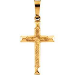 14K Yellow Gold Fancy Cross Pendantyellow 
