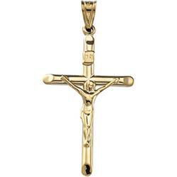 14K Yellow Gold Crucifix Pendantyellow 