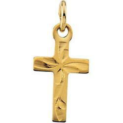 14K Yellow Gold Child's Cross Pendantyellow 