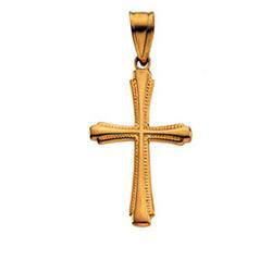 14K Yellow Gold Fancy Cross Pendantyellow 
